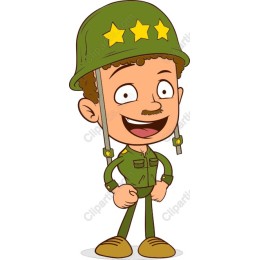 Playful Cartoon Soldier