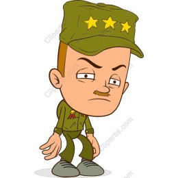 Cartoon Military Character