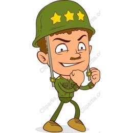 Charming Cartoon Soldier