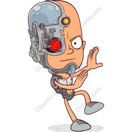 Quirky Cyborg Character