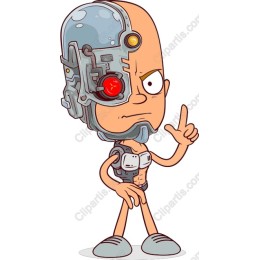 Clever Cyborg Character