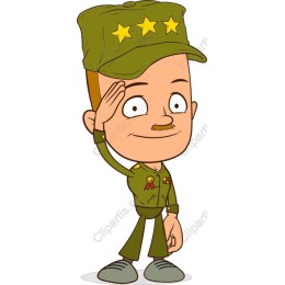 Charming Cartoon Soldier