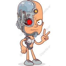 Cyborg Character Clipart
