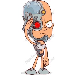 Playful Cyborg Character