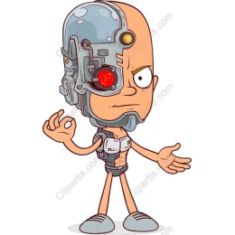 Quirky Cyborg Character