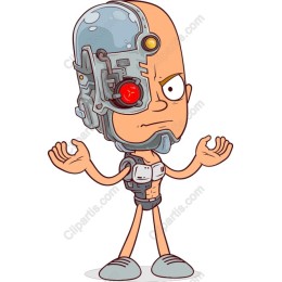 Cartoon Cyborg Character