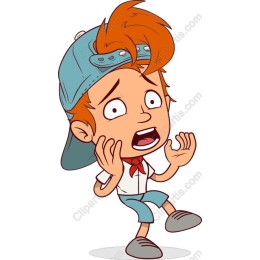 Startled Young Boy