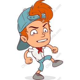 Energetic Young Boy Character