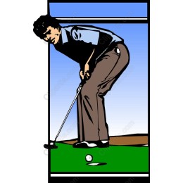 Golf Player Putting