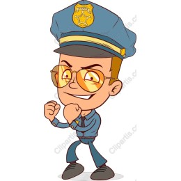 Cheerful Police Officer