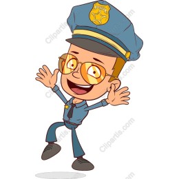 Cheerful Police Officer