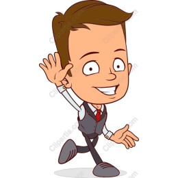Cheerful Young Man Waving