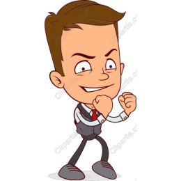 Confident Businessman Character