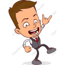 Energetic Cartoon Character