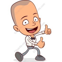 Cheerful Cartoon Character