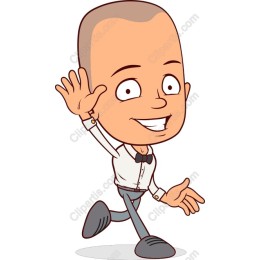 Cheerful Cartoon Character