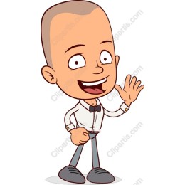 Cheerful Cartoon Character