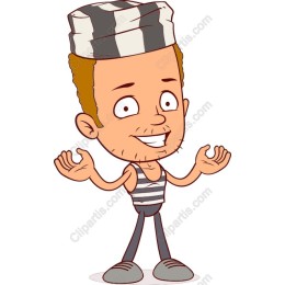 Playful Cartoon Prisoner