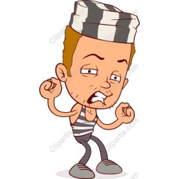 Quirky Cartoon Prisoner