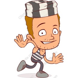 Playful Cartoon Prisoner