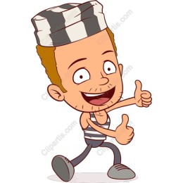 Playful Cartoon Inmate