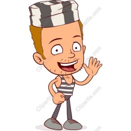 Cheerful Cartoon Prisoner