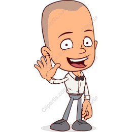 Cheerful Cartoon Character