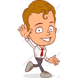 Cheerful Young Man Waving