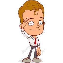 Charming Young Man Cartoon