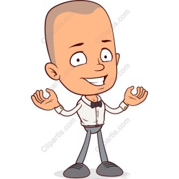 Cheerful Cartoon Character