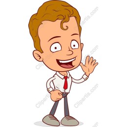 Cheerful Cartoon Character