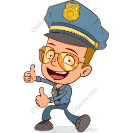 Cheerful Police Officer