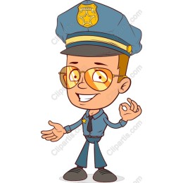 Cheerful Police Officer
