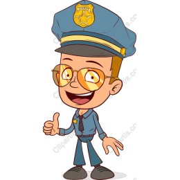 Cartoon Police Officer