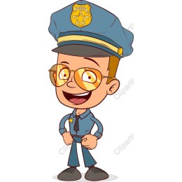 Cheerful Police Officer