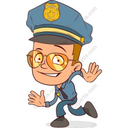 Cartoon Police Officer