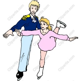 Elegant Ice Skating Duo