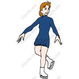 Graceful Female Figure Skater