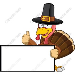 Cheerful Thanksgiving Turkey
