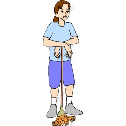 Cheerful Cleaning Character Illumination