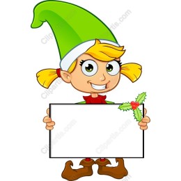 Cheerful Holiday Elf
