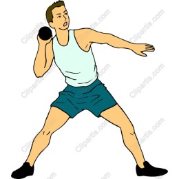 Dynamic Male Shot Put