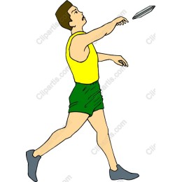 Energetic Discus Thrower