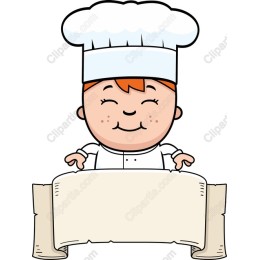 Cute Chef with Customizable Scroll