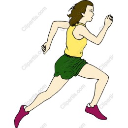 Dynamic Female Runner