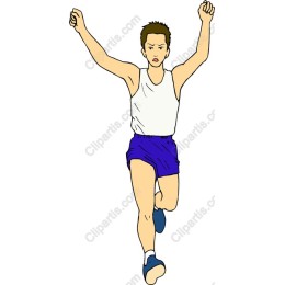 Dynamic Male Sprinter