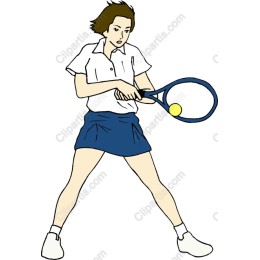 Dynamic Tennis - Female Athlete in Action