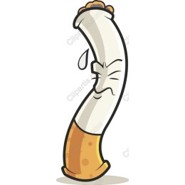 Playful Cartoon Cigarette