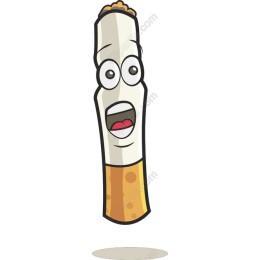 Cheerful Cartoon Cigarette