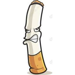 Cartoonish Cigarette Character